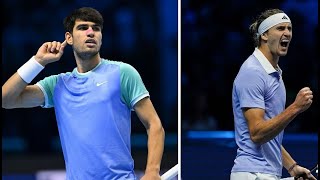 Tennis Elbow 4 Carlos Alcaraz vs Alexander Zverev  ATP FINALS Torino 2024 Group Stage [upl. by Weylin990]