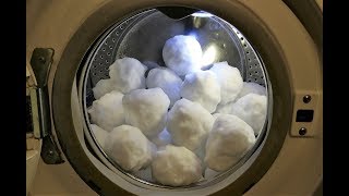 Experiment  Snowballs  in a Washing Machine  Centrifuge [upl. by O'Rourke]