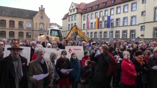 Beschwerdechor Eisenach singt gegen TheaterSchließung [upl. by Upshaw]