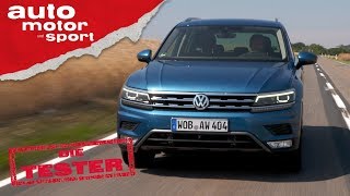 VW Tiguan 20 TDI 4Motion Der Golf unter den SUV  Die Tester  auto motor und sport [upl. by Rozalin]