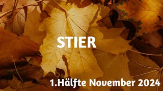 Stier 1 Hälfte Nov 2024  HerzschmerzAuflösung amp ein tolles Angebot [upl. by Elbon124]