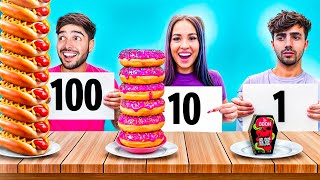 COMIENDO 100 CAPAS de COMIDA con YOUTUBERS [upl. by Photina400]