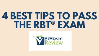 How to Study for the RBT® Exam 4 Tips  Practice Questions [upl. by Nesto]