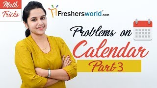 Aptitude Made Easy  Problems on Calendar 3 Basics and Methods Shortcuts Time and Date [upl. by Aramat770]