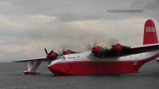 Martin Mars Water Bomber Demo  Richmond BC [upl. by Dnomse]