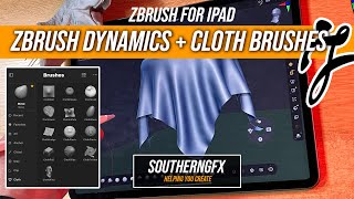 Zbrush on the iPad  Cloth Dynamics [upl. by Namreh]