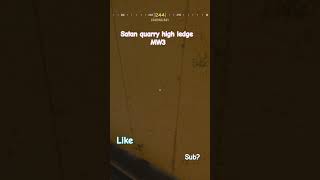 High Ledge on Satans Quarry No deployable needed mw3 highledge glitches glitch satansQuarry [upl. by Goles]