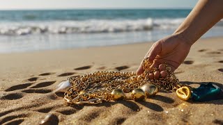 Treasure Hunt on the Beach Cleaning Up with a Plum amp Surprising Finds [upl. by Cynthy]