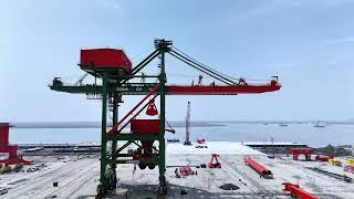 Weihua 2500t Grab Ship Unloader Ship to Shore Crane [upl. by Lugo65]