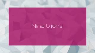 Nina Lyons  appearance [upl. by Gudrun]