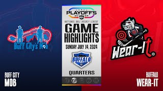 NBHL Buffalo Tier 2 Playoffs Buffalo WearIt vs Buff City Mob Gm 1 Highlights 07142024 [upl. by Llertnac260]