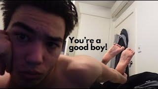 ASMR Boyfriend Praises quotYoure a good boyquot [upl. by Enyalaj]