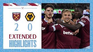 Extended Highlights  Bowen amp Scamacca Goals See off Wolves  West Ham 20 Wolves  Premier League [upl. by Rramahs630]