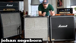 Vintage Vs New Marshall 4x12  with the same Pulsonic Greenbacks [upl. by Hashimoto]