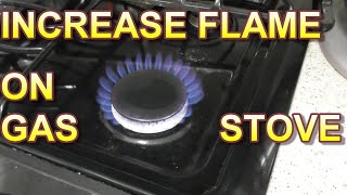 GAS STOVE BURNERS BURNING LOW FIX IT YOURSELF How to Fix Low Flame on Gas Stove [upl. by Amisoc842]