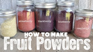 How to Make and Use Fruit Powders  Dehydrating Blueberries  The Purposeful Pantry [upl. by Prowel95]