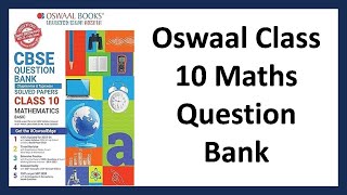 Oswaal Class 10 Maths Question Bank [upl. by Rosenblast]