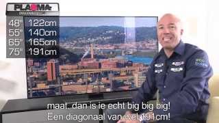 Samsung HU7500 Ultra HD review en unboxing productvideo uitleg [upl. by Anikram]