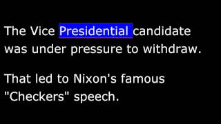 American History  Part 197  Truman  Nixons quotCheckersquot speech  Election of 1952 [upl. by Tenom]