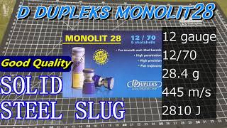 No adverts here 43 D DUPLEKS MONOLIT 28 SOLID STEEL SLUG 実弾 [upl. by Abert]