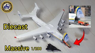 Giant Diecast Antonov AN 225 with Opening front and cargo plate 1200 Unboxing Review Any good [upl. by Aikyt551]