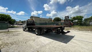 2002 INTERNATIONAL 4400 FLATBED TOW TRUCK [upl. by Sladen]