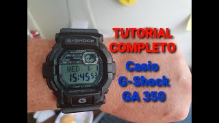 Tutorial completo del Casio GShock GA 350 [upl. by Ydnam]