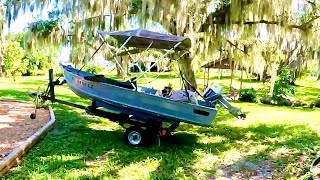 JON BOAT RESTORATION FOLLOWED BY TORNADO IN MELBOURNE FLORIDA [upl. by Tiraj]