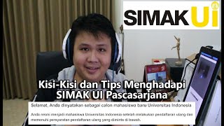 SIMAK UI S2 quotPascasarjanaquot KISIKISI dan Tips LOLOS Dalam SEBULAN Lulus Gelombang Pertama 2021 [upl. by Attaynek]