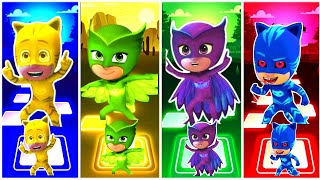 PJ MASKS CATBOY ★🆚 OWLETTE 🆚 NIGHT NINJA 🆚 GEKKO tiles hop EDM Rush ♥♥️♥️ ⚾⚾⚾ [upl. by Netsrejk]