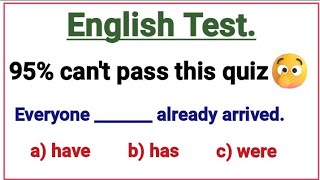 English Grammar Test ✍️📖 95 cant pass this quiz 😲 [upl. by Ecnarrot892]