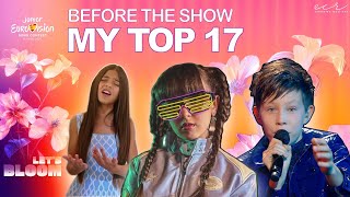 Junior Eurovision 2024 My Top 17 [upl. by Wildee8]