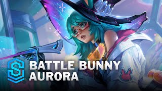 Battle Bunny Aurora Skin Spotlight  League of Legends [upl. by Alliuqet]