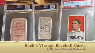 T206 Baseball Cards Back Collection [upl. by Fulton]