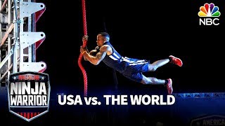 Najee Richardsons Stage 2 Run  American Ninja Warrior USA vs The World [upl. by Hachmin]