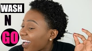 Wash and Go Short NATURAL 4C HAIR  TWA Tutorial [upl. by Herc871]