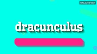 DRACUNCULUS  HOW TO PRONOUNCE IT [upl. by Acinom43]