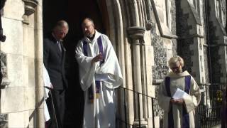 Scandinavia Tour The Prince of Wales and The Duchess of Cornwall attend Holy Communion [upl. by Olnee]