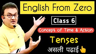 Simple Present Tense  Concept of Time amp Action  Understanding Tenses  English From Zero Class 6 [upl. by Atalie588]