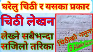 How To Write Letter In nepali❓️घरेलु चिठी लेख्ने तरिका 🤫 Gharayasi Chithi Kasari Lekhne [upl. by Sidnak]