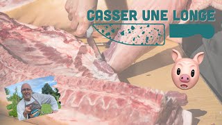 Comment casser une LONGE DE PORC  Je vous montre  LES BASES [upl. by Hsenid]