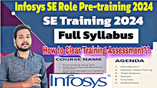 Infosys SE Role Exam Pattern amp Syllabus 🔥  Training Process  Infy Pretraining  Onboarding Update [upl. by Oderfodog]