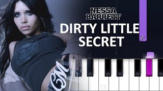 Nessa Barrett  DIRTY LITTLE SECRET Piano tutorial [upl. by Rhu1]