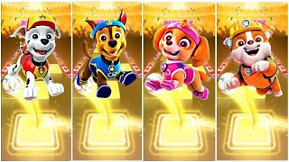 PAW Patrol  The Mighty Movie Ryder🐶 Skye 🐶Rubble 🐶 Zuma🐶 Chase 🐶 Marshall☄️ Tiles Hop EDM Rush [upl. by Moberg923]