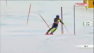 Mikaela Shiffrin 🇺🇸  Killington womens slalomNov 27 2022 1st run weareskiing sheskis atomic [upl. by Jamie262]