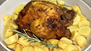 POLLO ALLO SPIEDO E PATATE IN FRIGGITRICE AD ARIA [upl. by Oner]