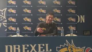 Drexel Coach Zach Spiker Postgame vs Colgate 11924 [upl. by Otsirave]