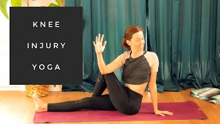 Yoga for Sensitive Knees  Post Knee Surgery or Injury Flow  Gentle amp Safe Modifications [upl. by Atirma310]