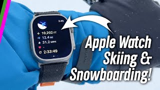 Apple Watch Skiing amp Snowboarding  How It Works Slopes App Review [upl. by Deeann]