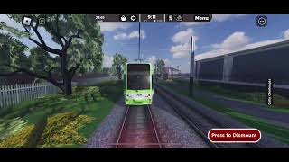 Roblox Croydon Full Journey on Tramlink from Mitcham Junction to Lloyd Park First video of 2024 [upl. by Grinnell]